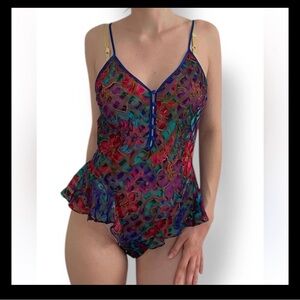 Victoria's Secret Colorful Lace Chemise